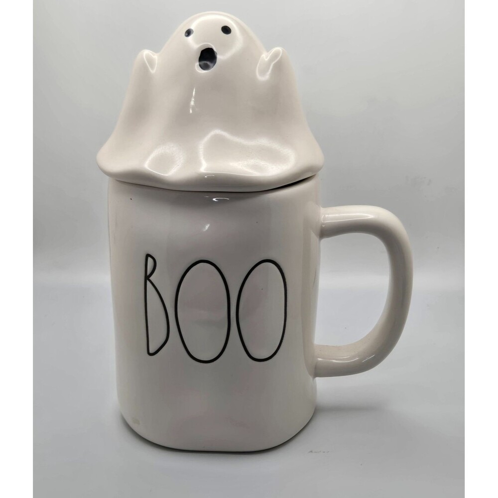 Rae Dunn Ghost Topper BOO Coffee Mug Artisan Collection by Magenta Farmhouse